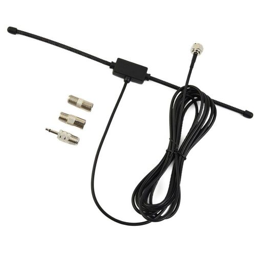 Dab fm radio antenna fm dipole aerial audio plug connector for stereo receiver