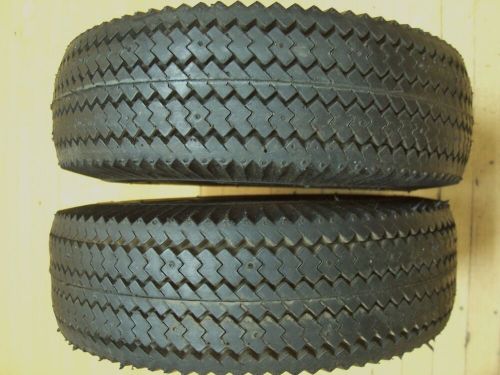 2 vintage nos carlisle made in usa tire 4.10-4 nhs 4&#034; go kart minibike scooter