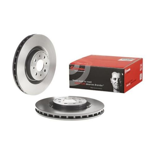 Brembo front pair vented uv coated brake discs 09.8004.41 - fits alfa romeo