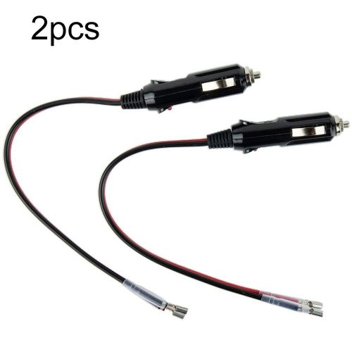 2x led power light 15a male plug car power adapter cable 12v for accessories