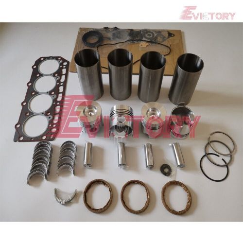 Rebuild overhaul kit + valve guide for yanmar 4d84e 4tn84l 4tne84 4tn84 4tn84e