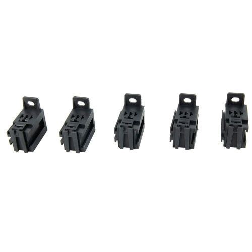 5pcs 12v/24v 60amp 5-pin car automotive relay socket with 25pcs copper terminals