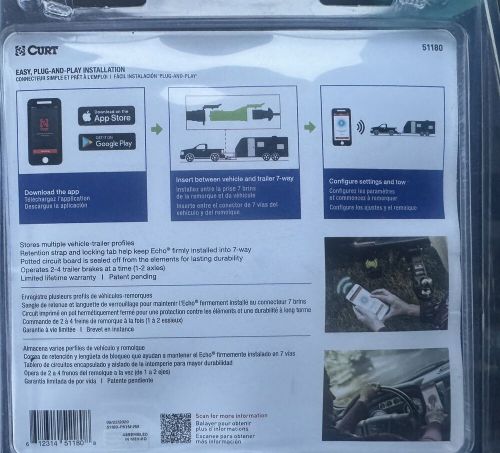 Curt echo trailer brake controller bluetooth ios android