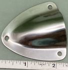 Qty 2 new clamshell vent cover boat silver 3-hole 2.5&#034; x 2.25&#034; od