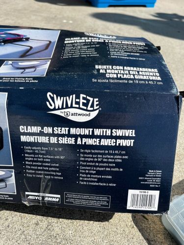 Swivl-eze by attwood clamp-on boat seat mount with swivel - easy to install