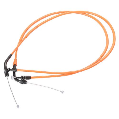 2x orange motorcycle throttle cables for honda 1999-2016 10 11 cb400vtec 1/2/3/4