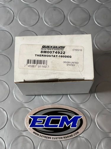 Mercury marine mercruiser quicksilver thermostat 160 degree racing oem 8m0074922