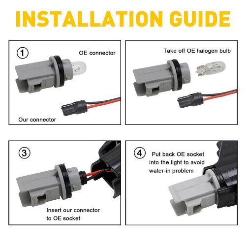 &#034;smoke&#034;fit 1999-2004 volkswagen mk4 golf amber side led marker light lamp set