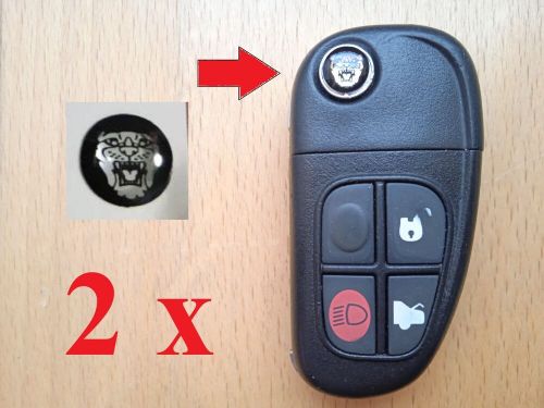 2x logo jaguar key fob emblem x-type s-type xk xk8 xkr xj xj12 v8 v12 xj8 xjr ca