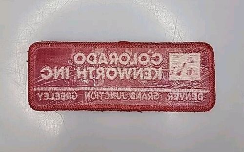 Colorado kenworth inc uniform patch - vintage - original - sew on