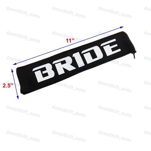 Bride new soft fabric seat belt cover shoulder pads fabric racing seat material