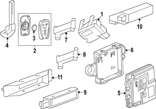 Genuine gm transmitter 13547678