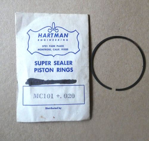 Race go cart  one (1) vintage hartman super sealer piston ring mc101 + .020