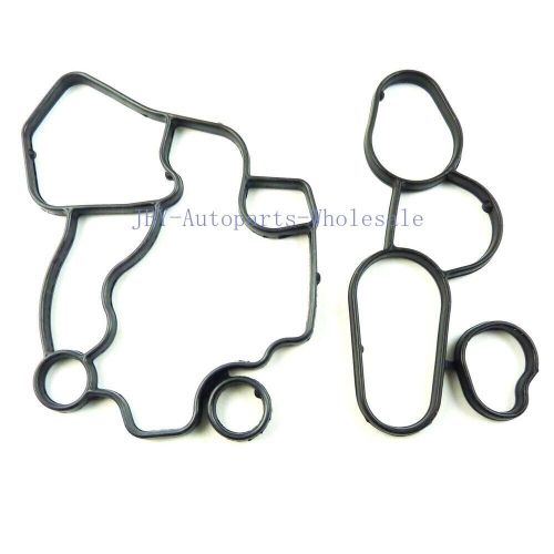 Set of 2pc oil cooler gasket &amp; oil filter bracket gasket for audi a3 a4 vw jetta