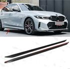 For bmw 3 series 23-2024 dry carbon fibre full length side skirts lip spoiler 2x