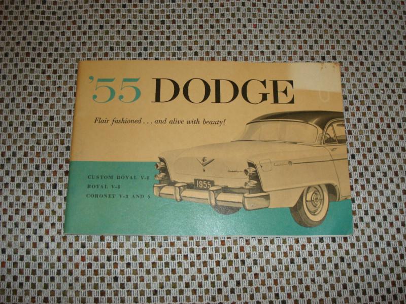 1955 dodge owners manual original glove box book rare!!