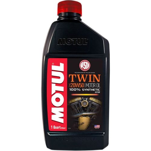 Motul twin 100% synthetic 20w50 - 1 quart 108061