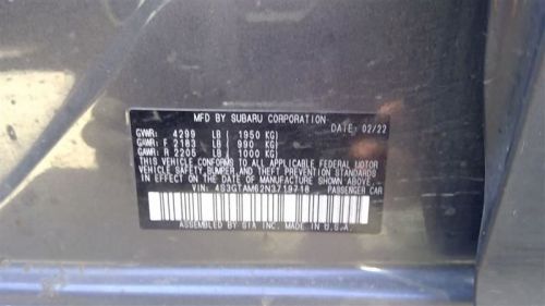 Air flow meter fits 17-19 impreza 95004