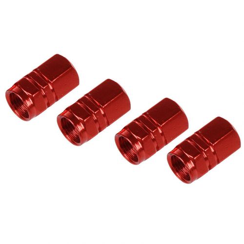 4 piece hex alloy 7mm theme car tire rubber tire valve caps cov8567-