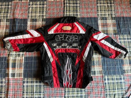 Castle x cr 2 snowmobile jacket red black white youth kids size 4t