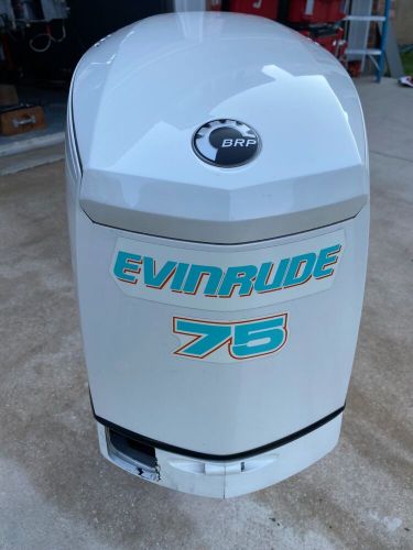 2009 evinrude 75 etec engine cowling side covers and top