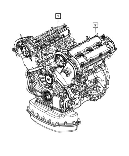 Genuine mopar complete engine 05162119bc