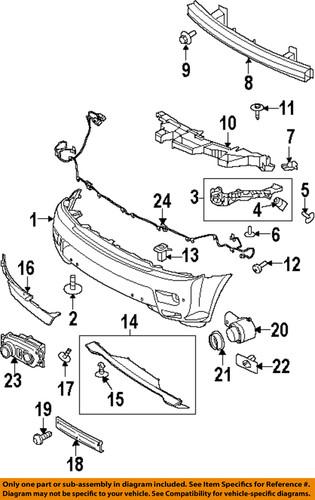 Land rover oem lr015073 bumper cover