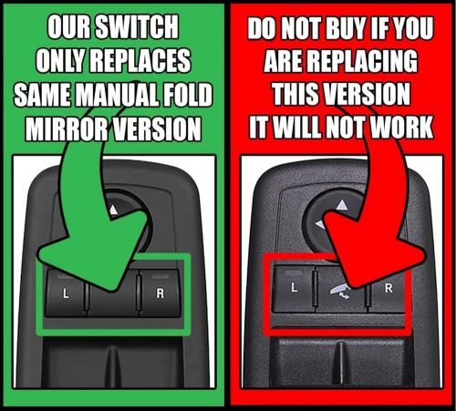 Switchdoctor window master switch for 2008-2020 dodge grand caravan and...