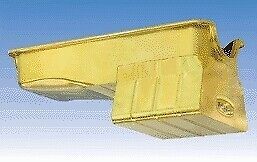 Milodon 30929 steel  gold zinc plated street and strip oil pan for fits for