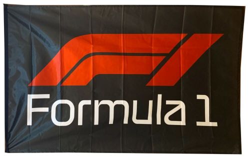 F1-flag formula 1 one black banner landscape 5 x 3 ft 150 x 90 cm