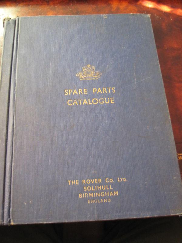 1953 rover spare parts catalogue 1950-53 model "75"