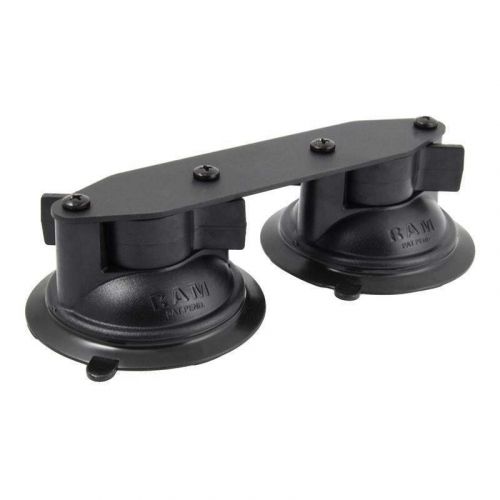 Ram rotary lock double suction cup floor with straight plate-