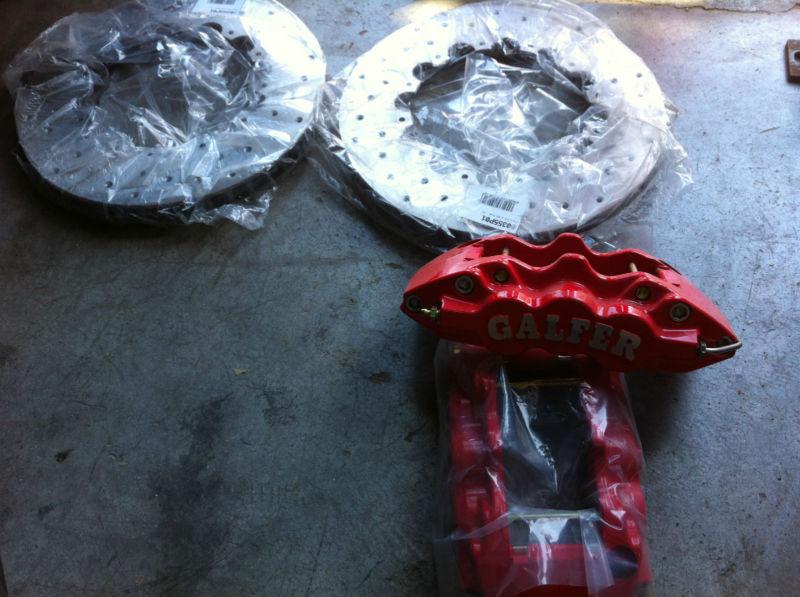 6 pot galfer brake calipers  and brake discs 330mm