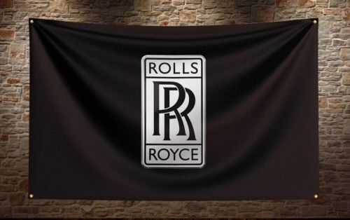 Rolls-royce workshop/mancave advertising fan flag/banner