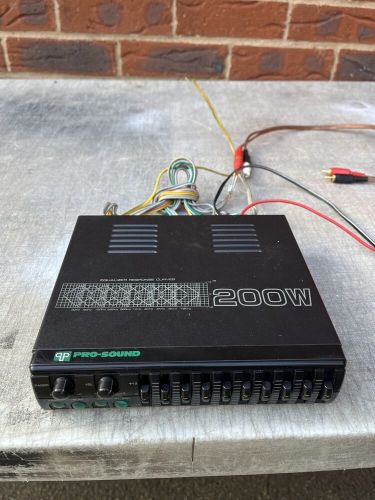 Pro-sound 12v graphic equalizer . fully working. free uk mainland postage.