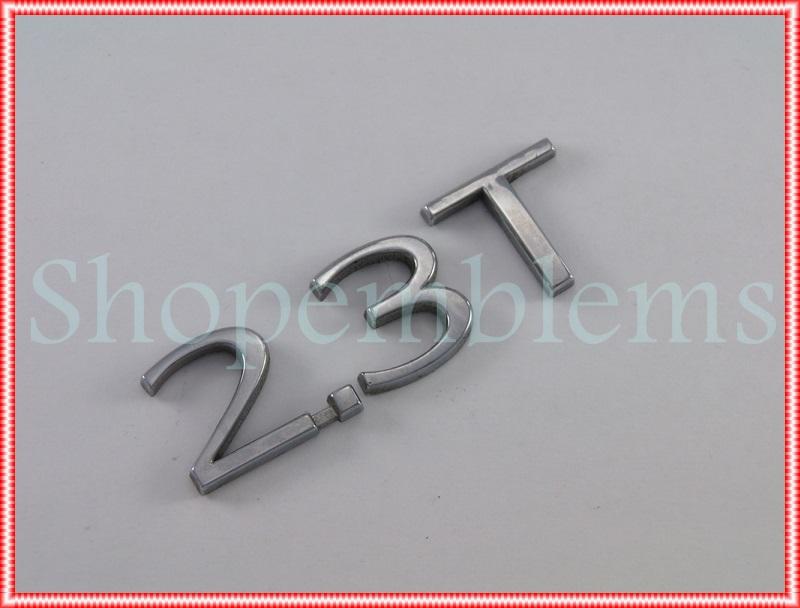 01-07 saab 9-5 2.3t rear trunk emblem ornament badge deck lid silver 02 03 04 06