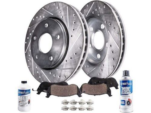 Front brake pad and rotor kit detroit axle 24rrng47 for saab 92x 2005 2006