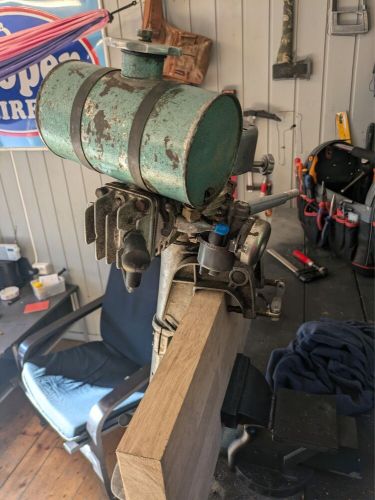 Extremely rare  1950 outboard engine. norwegian made