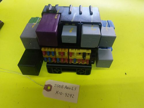 Cabin fuse relay box 1.6l a/t hatchback 2006 chevy aveo