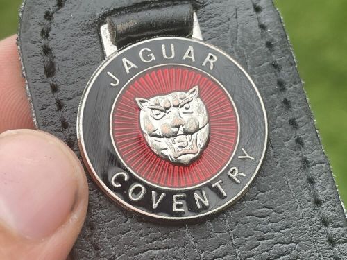 Jaguar coventry original vintage 1980s keyring key fob