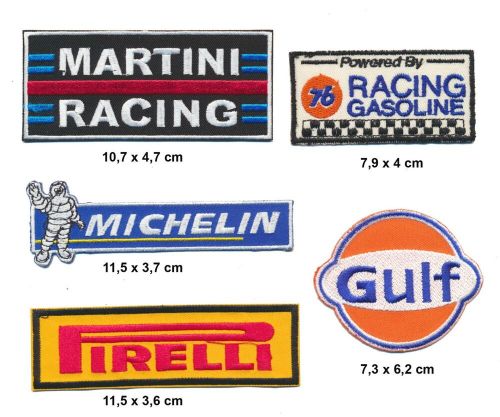 Michelin gulf patch patch b-stock set 5 piece car racing f1 racing b150-