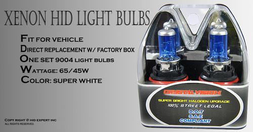 Jdm 9004 m-box 65/45w pair high/ low xenon hid bright white headlight bulbs bc9