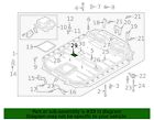 Genuine audi hybrid high voltage information label 12e-010-006