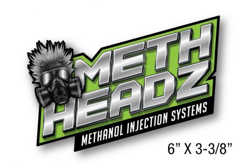 Methheadz promotional decal - contour cut (6&#034; x 3-3/4&#034;)