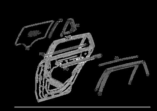 Genuine mercedes-benz sealing rail 253-730-85-04