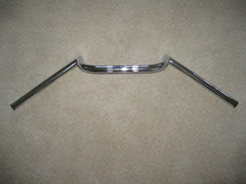 Chrome 1" cafe racer clubman handlebar dimpled  bar harley sportster  31" wide