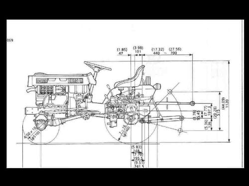 Kubota b4200 workshop service manual for b-4200 tractor hydraulics &amp; repair