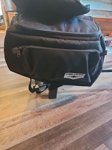 Polaris oem snowmobile or atv saddle trunk cargo bag color black