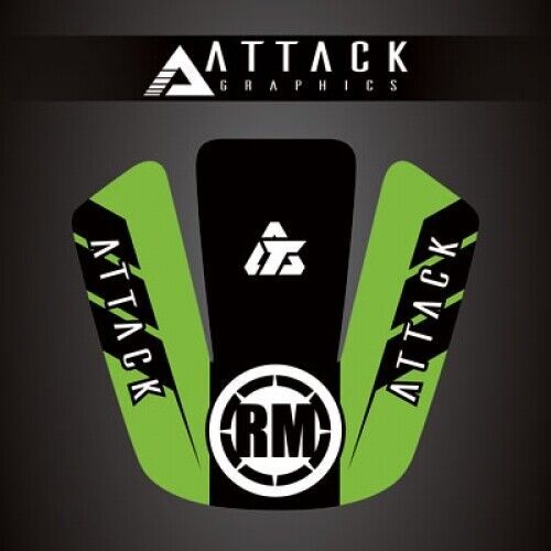 Attack graphics renegade front fender decal green 207-123-0004