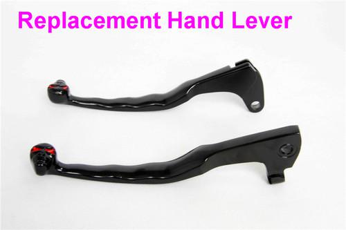 Black brake clutch skull lever fit yamaha xv250 xv535 xv700 xv750 xv1000 xv1100